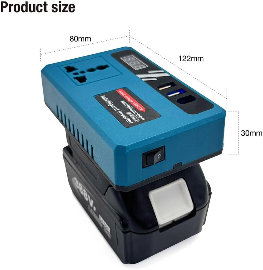 Multifunctional Intelligent Power Inverter – 110V/220V Portable Power Converter