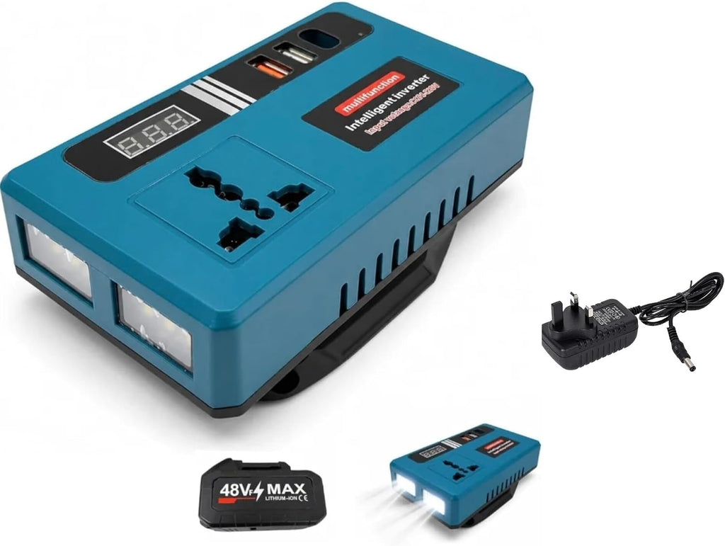 Multifunctional Intelligent Power Inverter – 110V/220V Portable Power Converter