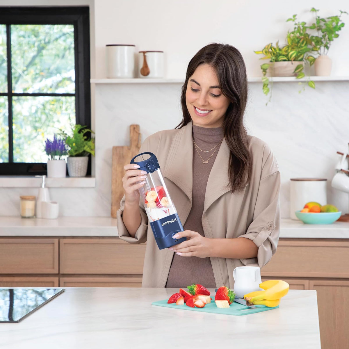 NB Portable Blender 475ML – Rechargeable Personal Blender