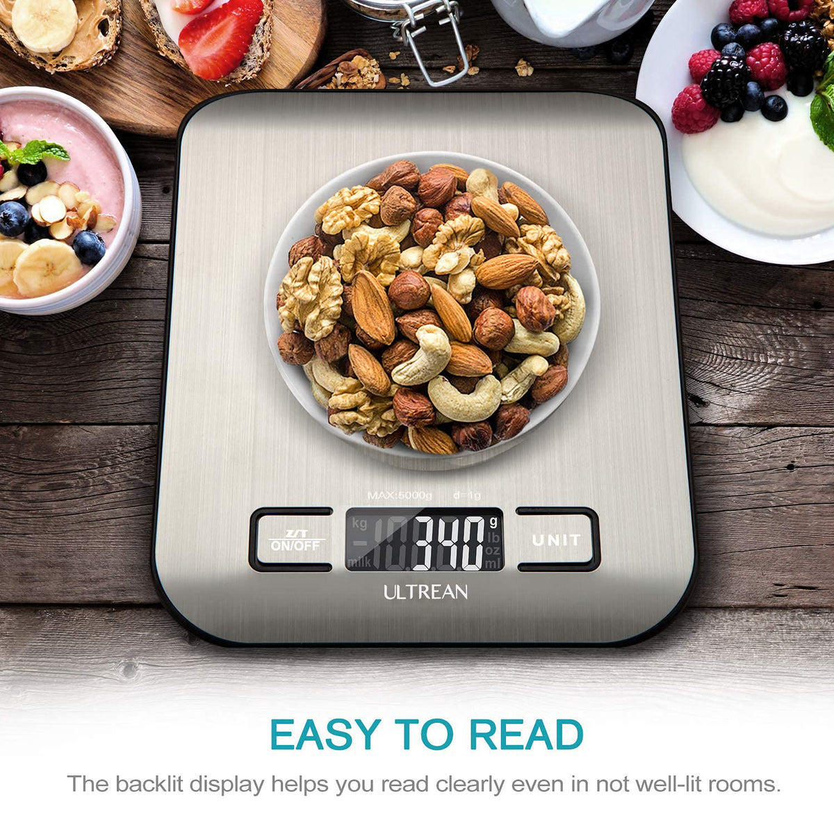 Ultrean Digital Kitchen Food Scale – High Precision