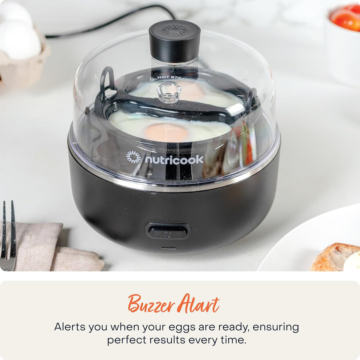 Nutricook 7-Egg Cooker – Boiled, Poached & Scrambled Eggs