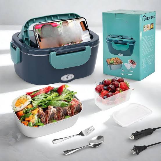Portable Electric Lunch Box Food Warmer – Heated Lunch Box for Office, Car & Travel